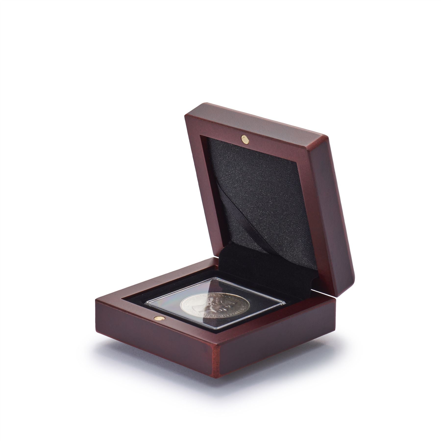 VOLTERRA Small Coin Box | Box for Presenting Coins in Square or Slab Capsules | 1 to 6 Compartments