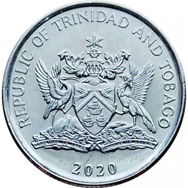 Trinidad and Tobago | 10 Cents Coin | Flaming Hibiscus | Km:31B | 2017 - 2020