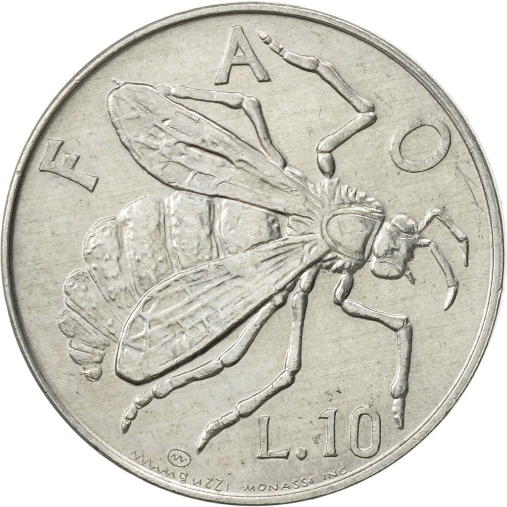 San Marino | 10 Lire Coin | FAO | Km:33 | 1974