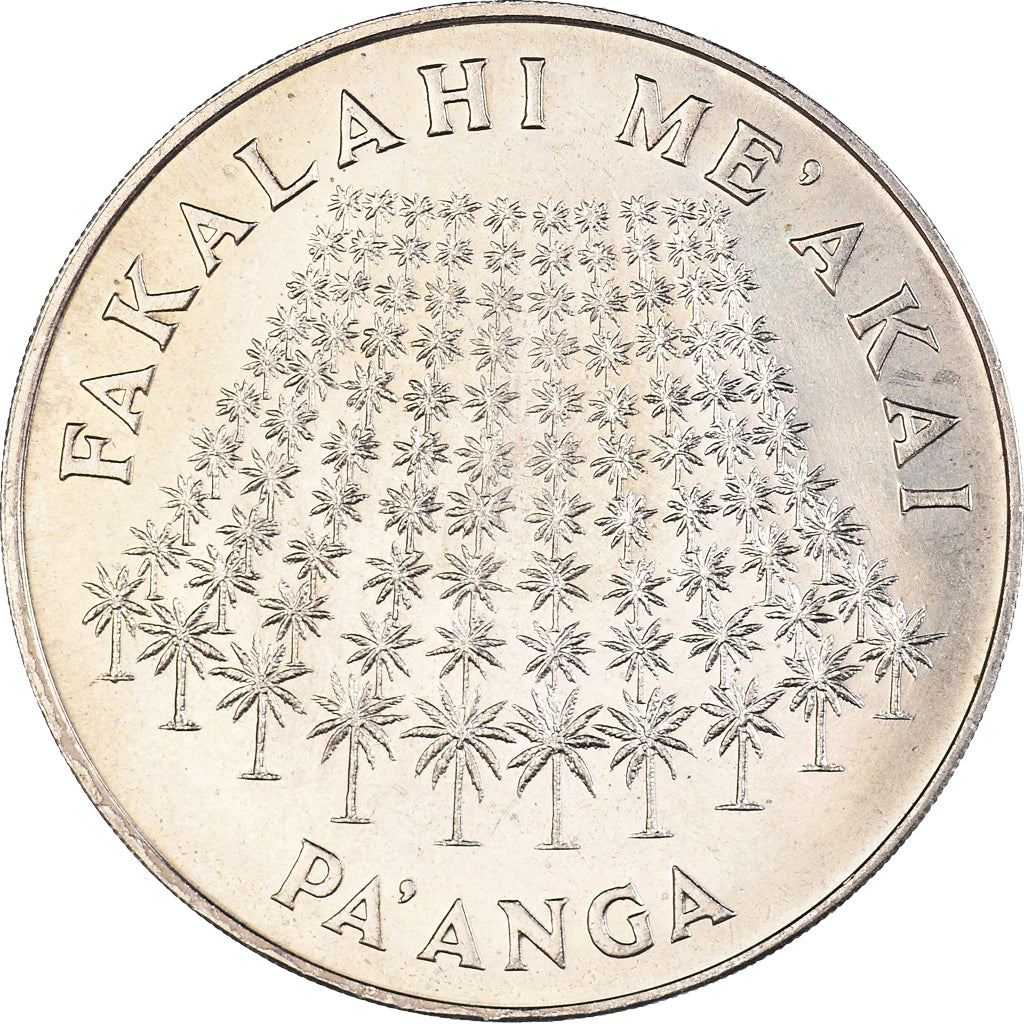 Tonga | 1 Pa'Anga Coin | King Tupou IV | 100 Palm Trees | FAO | Km:48 | 1975