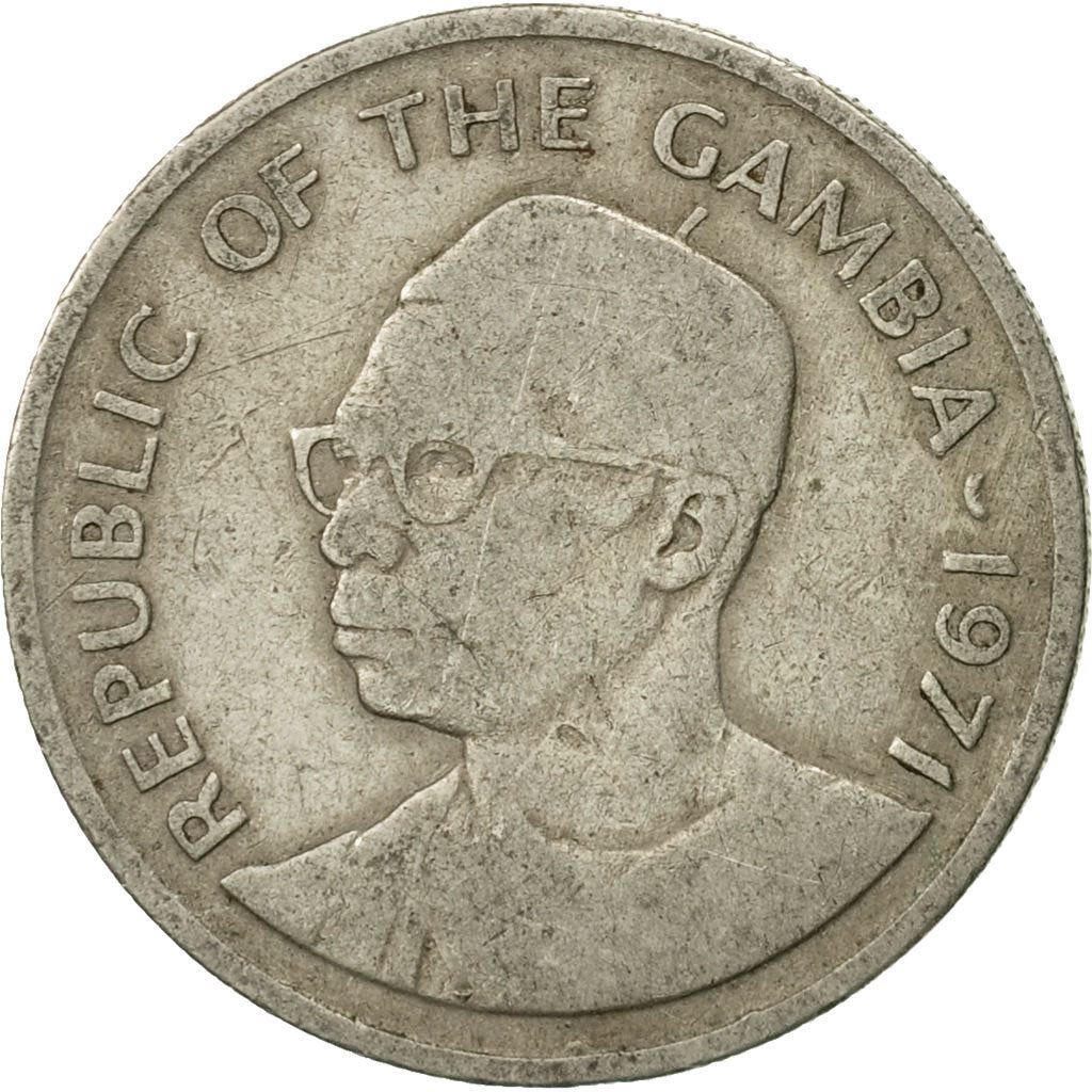 The Gambia | 25 Bututs Coin | Oil palm | Km:11 | 1971
