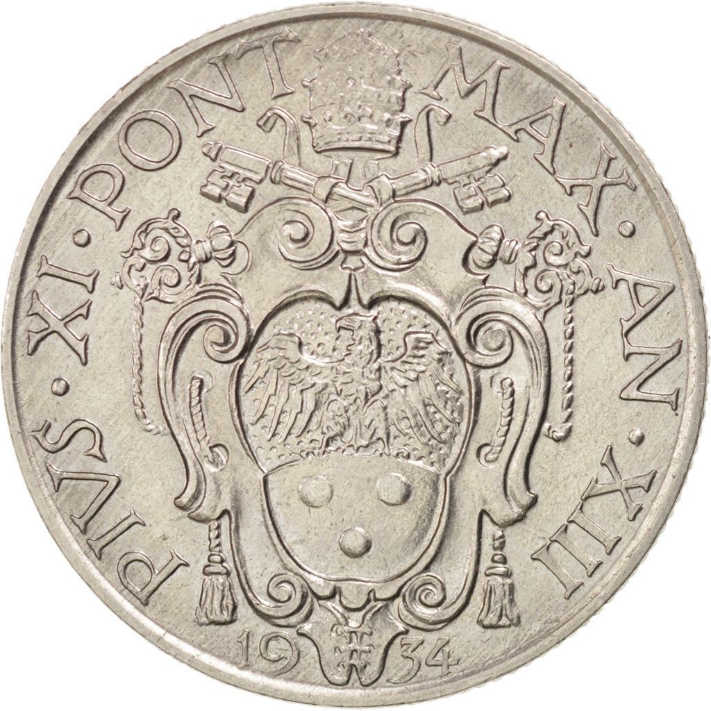 Vatican City | 1 Lira Coin | Virgin Mary | Km:5 | 1929 - 1937