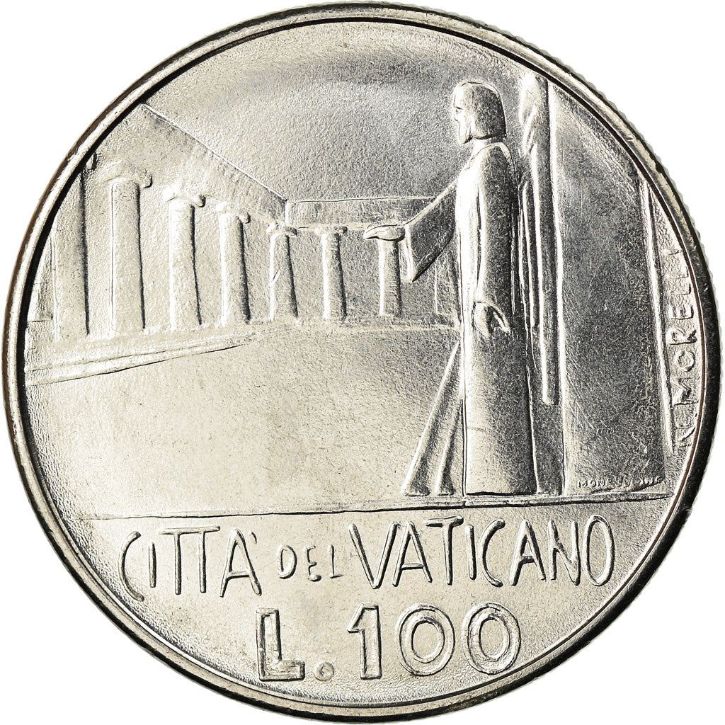 Vatican City | 100 Lire Coin | Paul VI | Km:137 | 1978