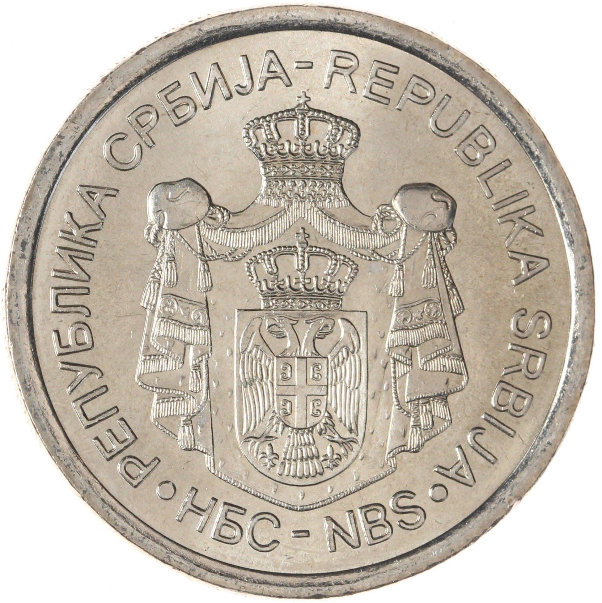 Serbia | 20 Dinara Coin | Mihajlo Pupin | KM62 | 2012