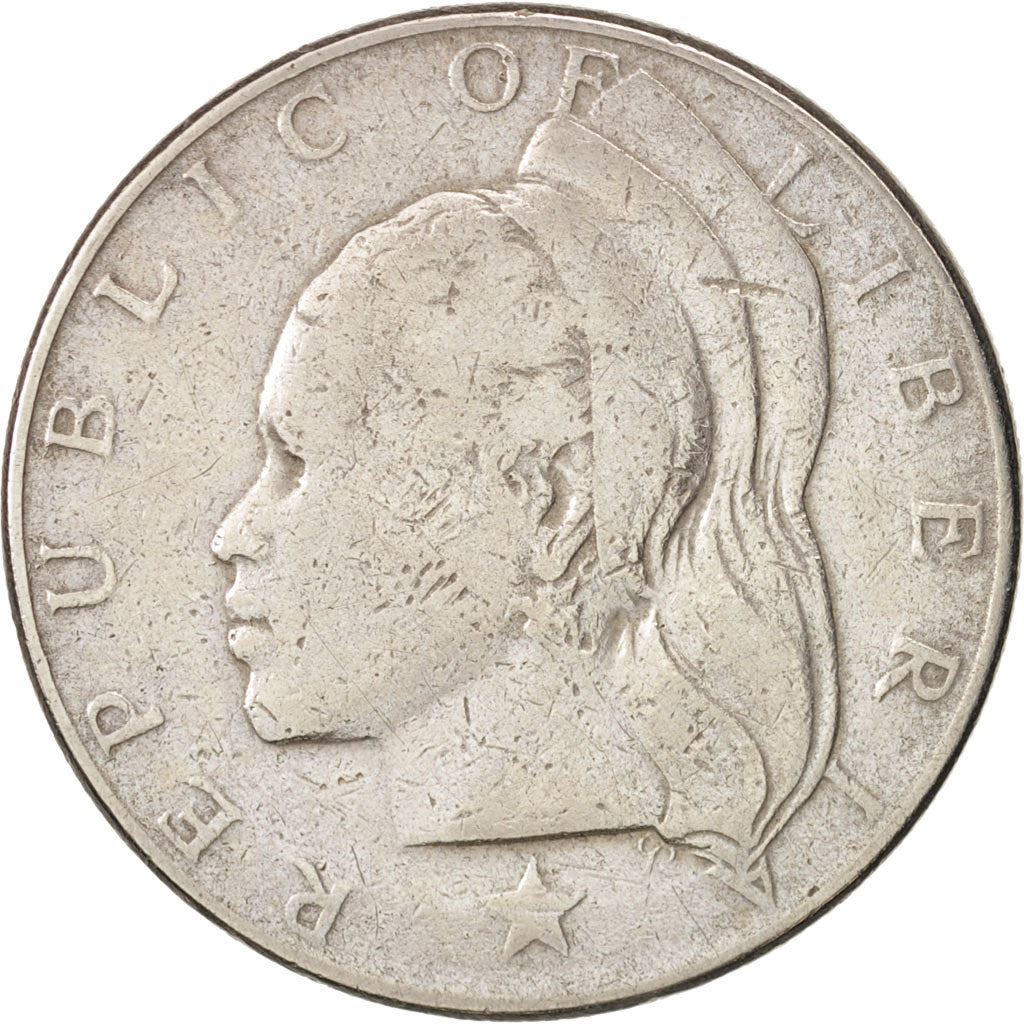 Liberia | Moneta da 1 Dollaro | Rami d'ulivo | Km:18A | 1966 - 1975