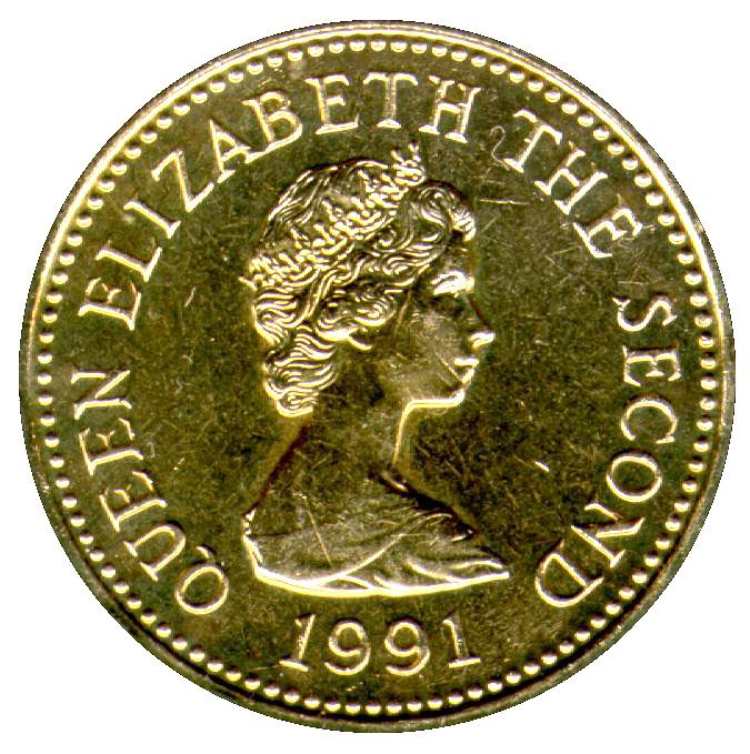 Jersey Coin Islander 1 Pound Coin | Queen Elizabeth II | Clipper | Percy Douglas | KM85 | 1991