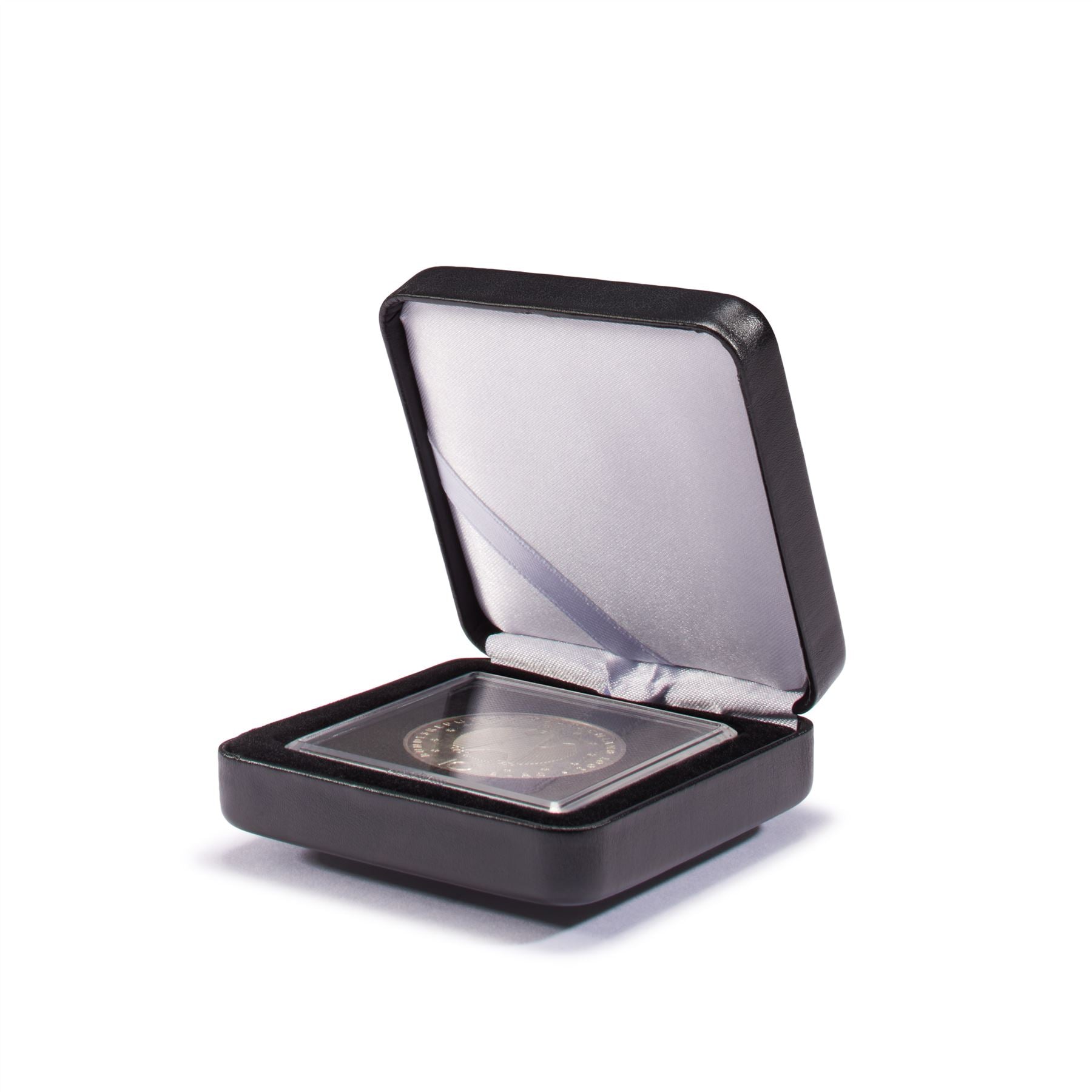 NOBILE QUADRUM Coin Box | Box for Presenting Coins in Square QUADRUM Capsules | 1 to 6 Compartments