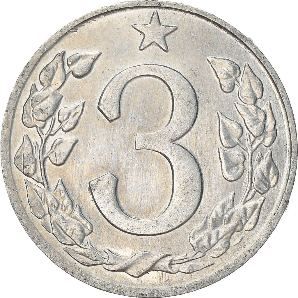 Czechoslovakia 3 Hale?e | Lion | Linden Wreath | Star | KM52 | 1962 - 1963