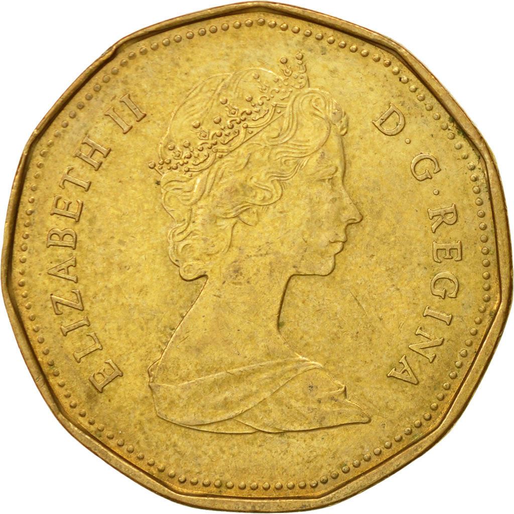 Canada | 1 Dollar Coin | Bronze plated nickel | 2nd portrait | KM:157 | 1987-1989