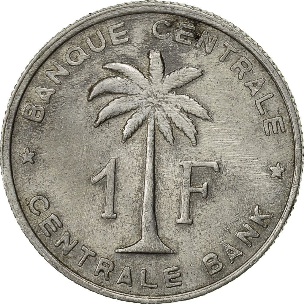 Belgian Congo | 1 Franc Coin | Palm tree | Km:4 | 1957 - 1960