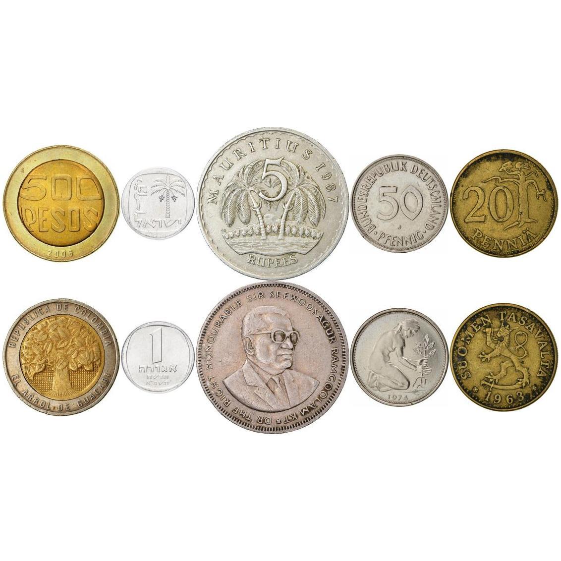 Different Coins With Trees | Palm, Cedar, Mahoe, Pine, Oak, Fig Trees and More