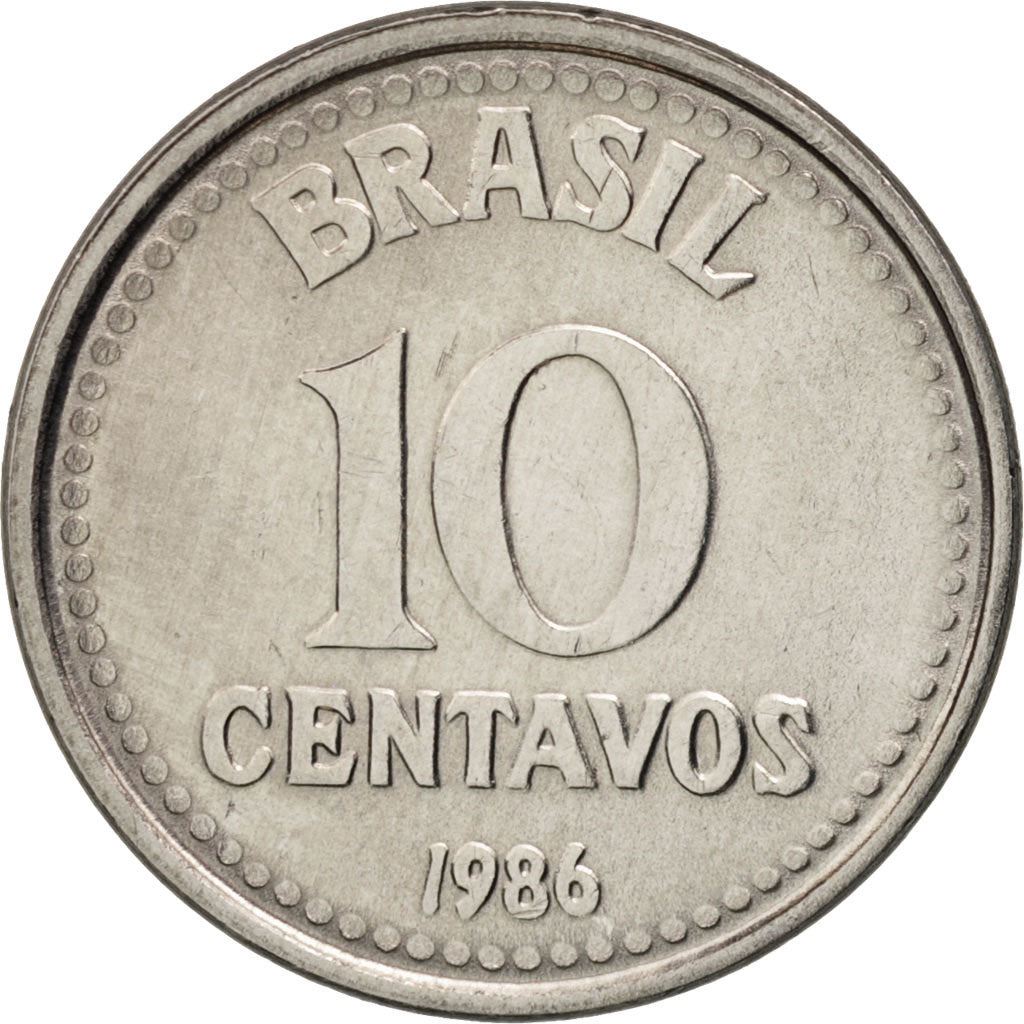 Brazil | 10 Centavos Coin | Star | Km:602 | 1986 - 1988