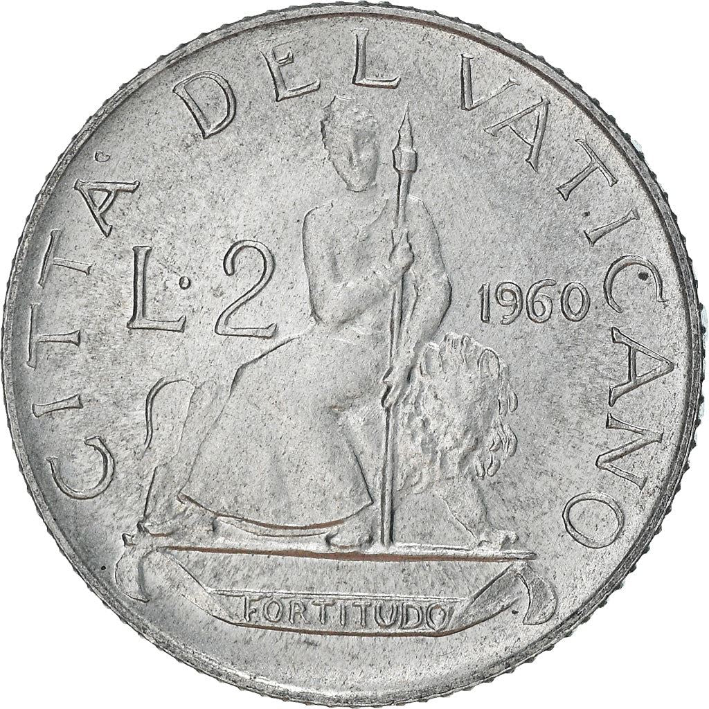 Watykan | Moneta 2 Lire | Jan XXIII | Km:59 | 1959 - 1962
