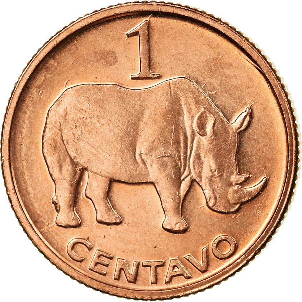 Mozambique 1 Centavo Coin | Rhinoceros | KM132 | 2006
