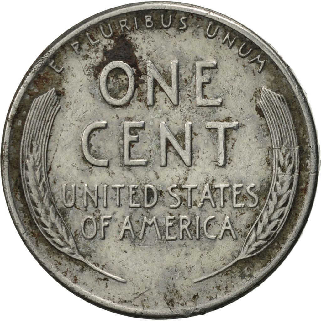 Estados Unidos | Moeda de 1 Cêntimo | Abraham Lincoln | Km:132A | 1943 - 1944
