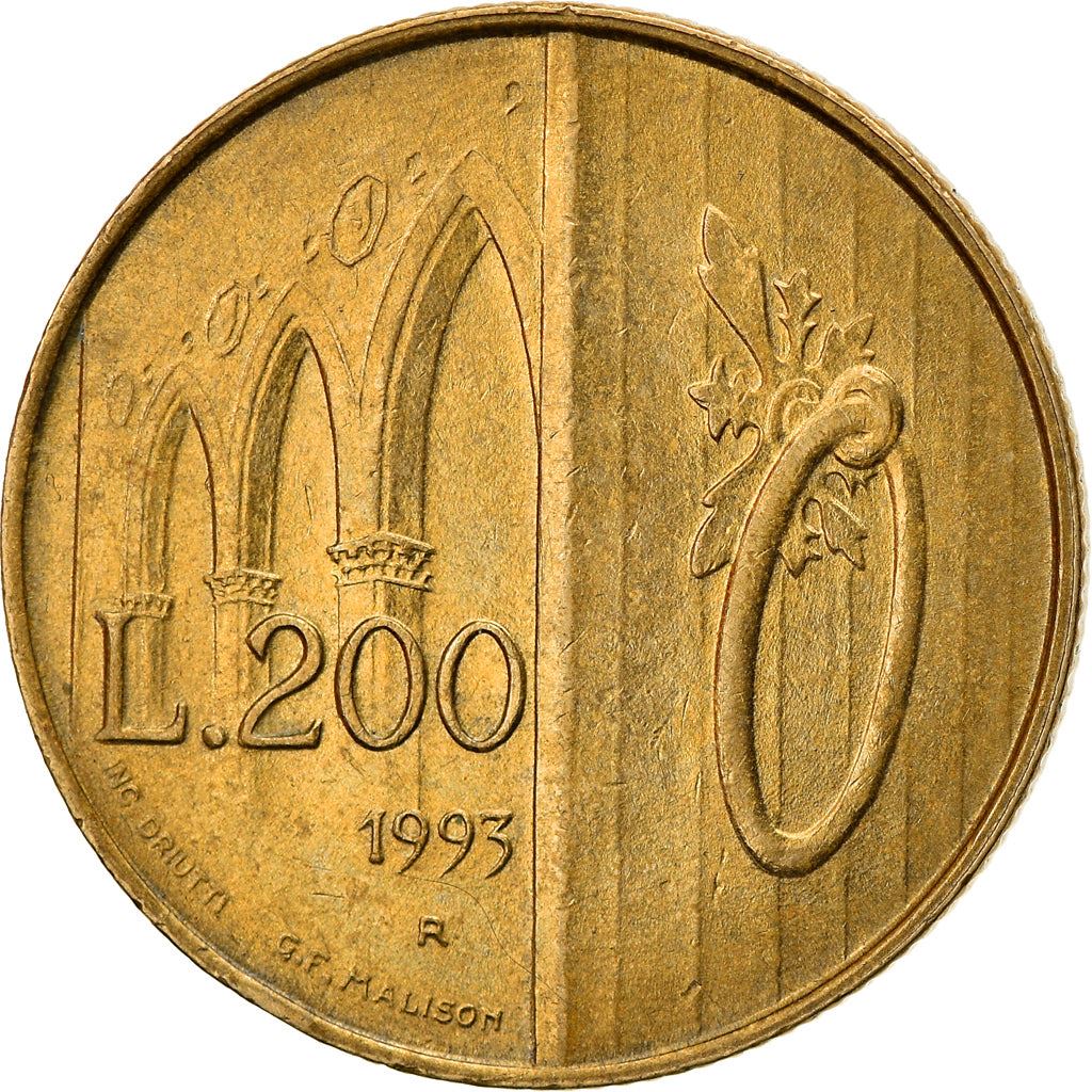 San Marino | 200 Lire Coin | Gates of San Marino | Km:300 | 1993