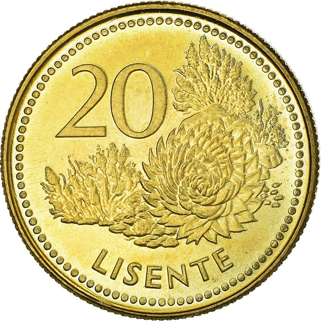 Lesotho | 20 Lisente Coin | Flora | Km:64 | 1998 - 2023