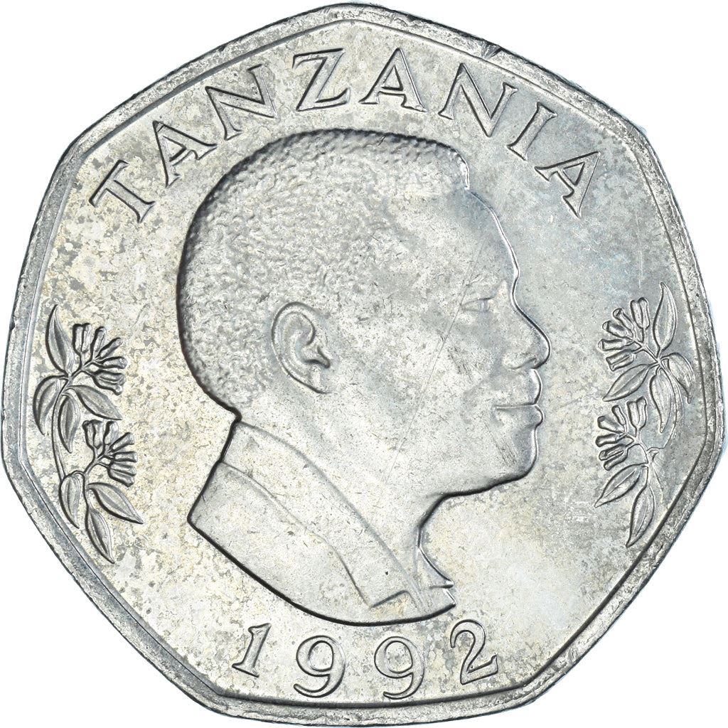 Tanzania | 20 Shilingi Coin | Elephant | Km:27.2 | 1992