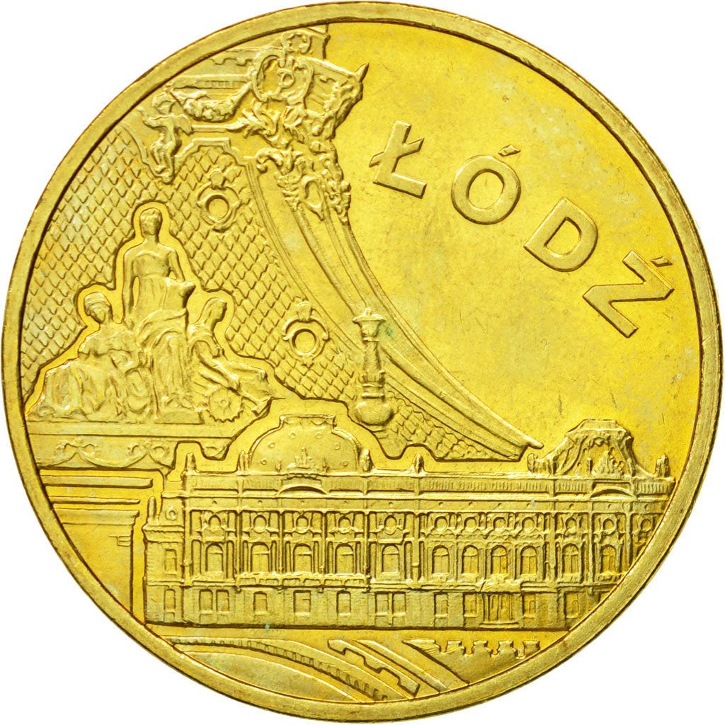 Poland | 2 Zlotys Coin | Łódź | Y:804 | 2011