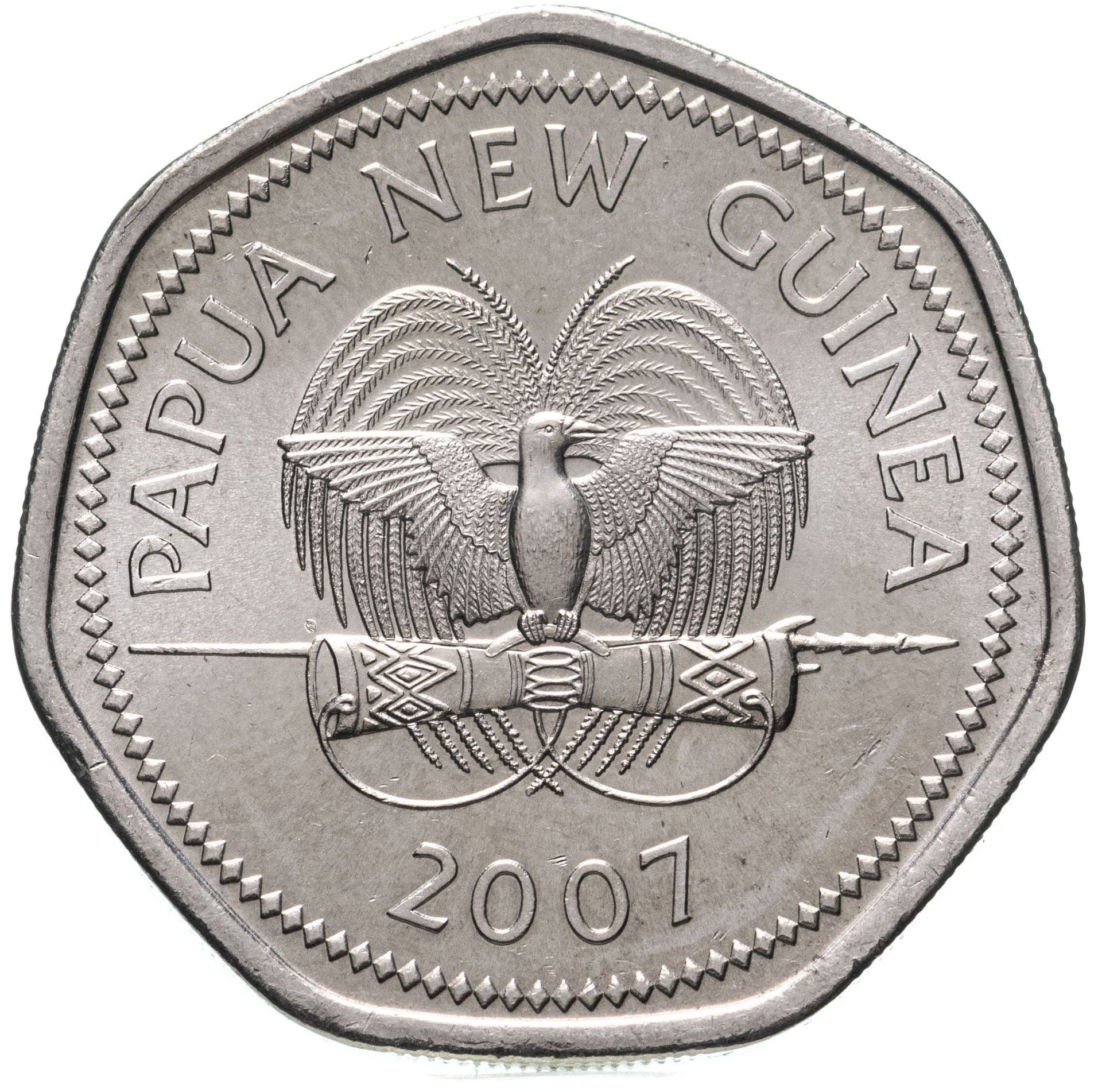 Papua New Guinea | 50 Toea Coin | St John Ambulance | KM:53 | 2007