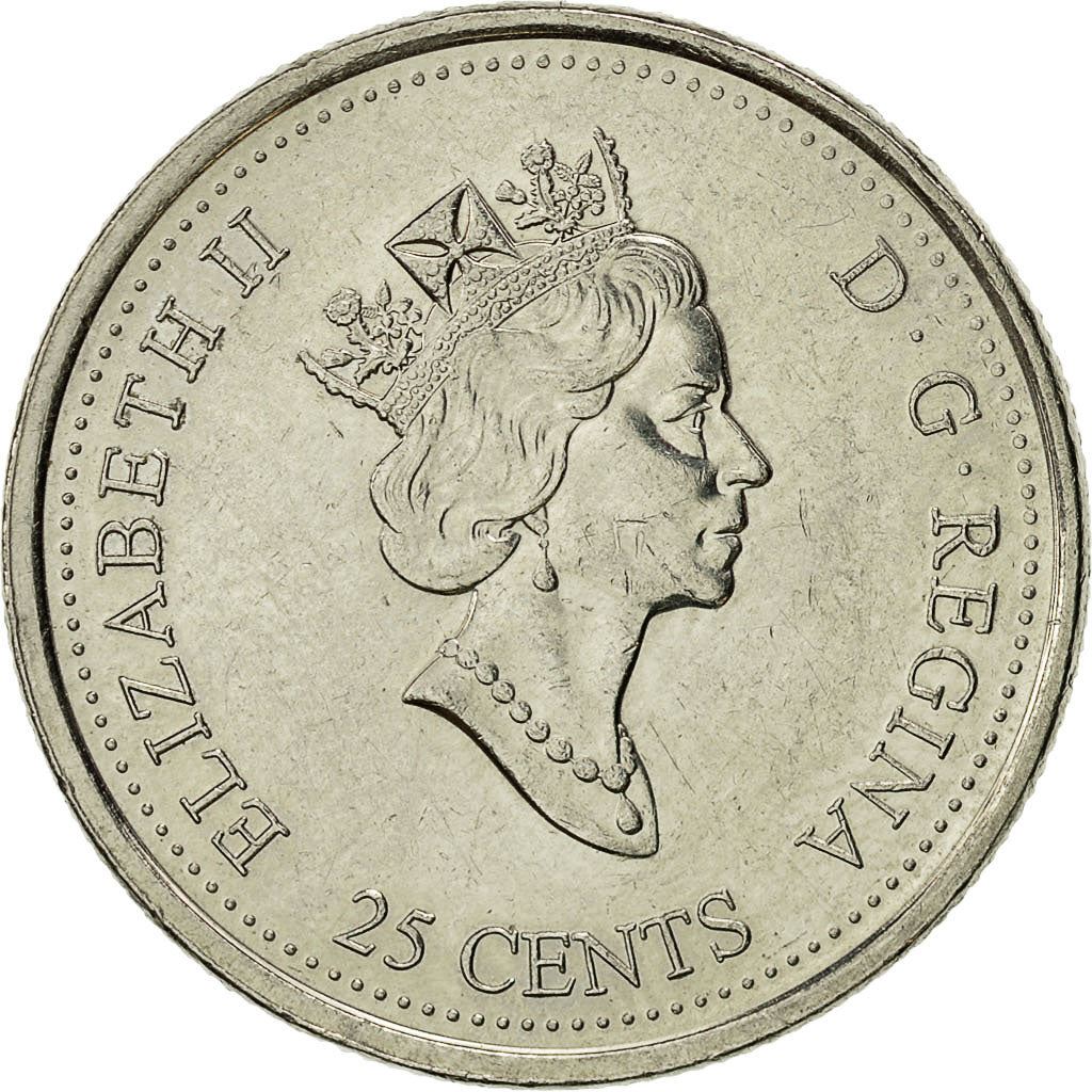 Canada | 25 Cents Coin | the Pioneer Spirit | Nickel | KM:349 | 1999