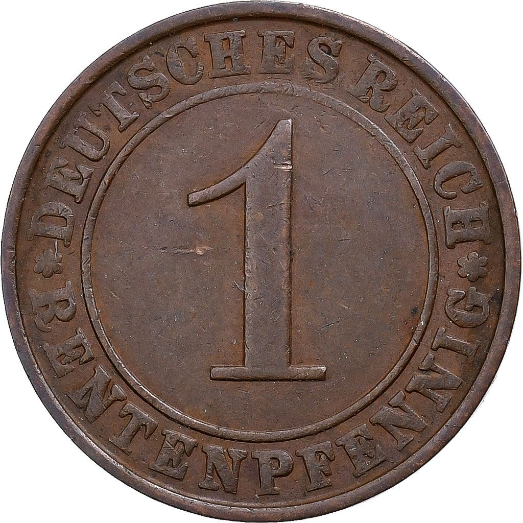 Germany | 1 Rentenpfennig Coin | Bronze | KM:30 | 1923 - 1929