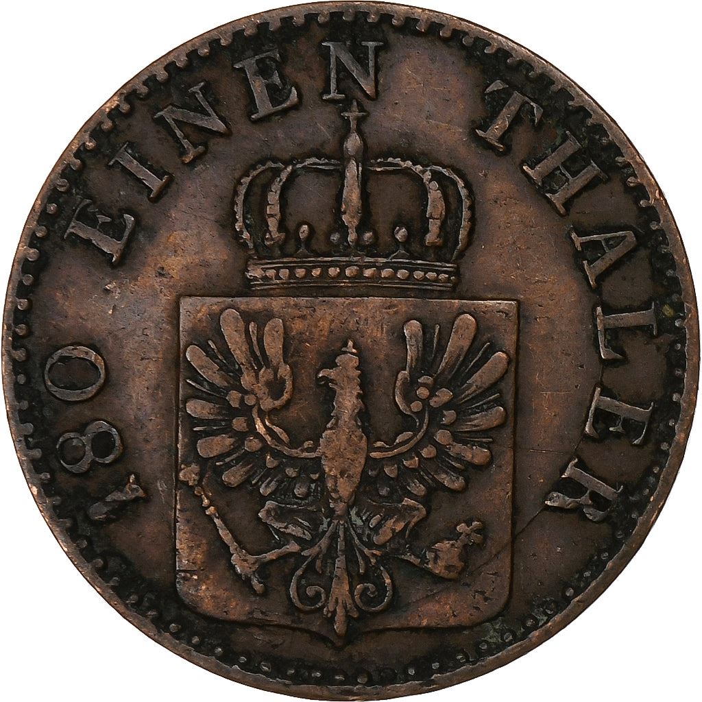 Royaume de Prusse | Pièce de 2 Pfennigs | Guillaume Ier | Km : 481 | 1861 - 1873
