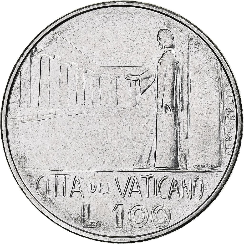 Vatican City | 100 Lire Coin | Paul VI | Km:137 | 1978