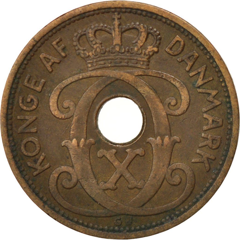Denmark | 5 Ore Coin | Monogram | Km:828 | 1927 - 1940