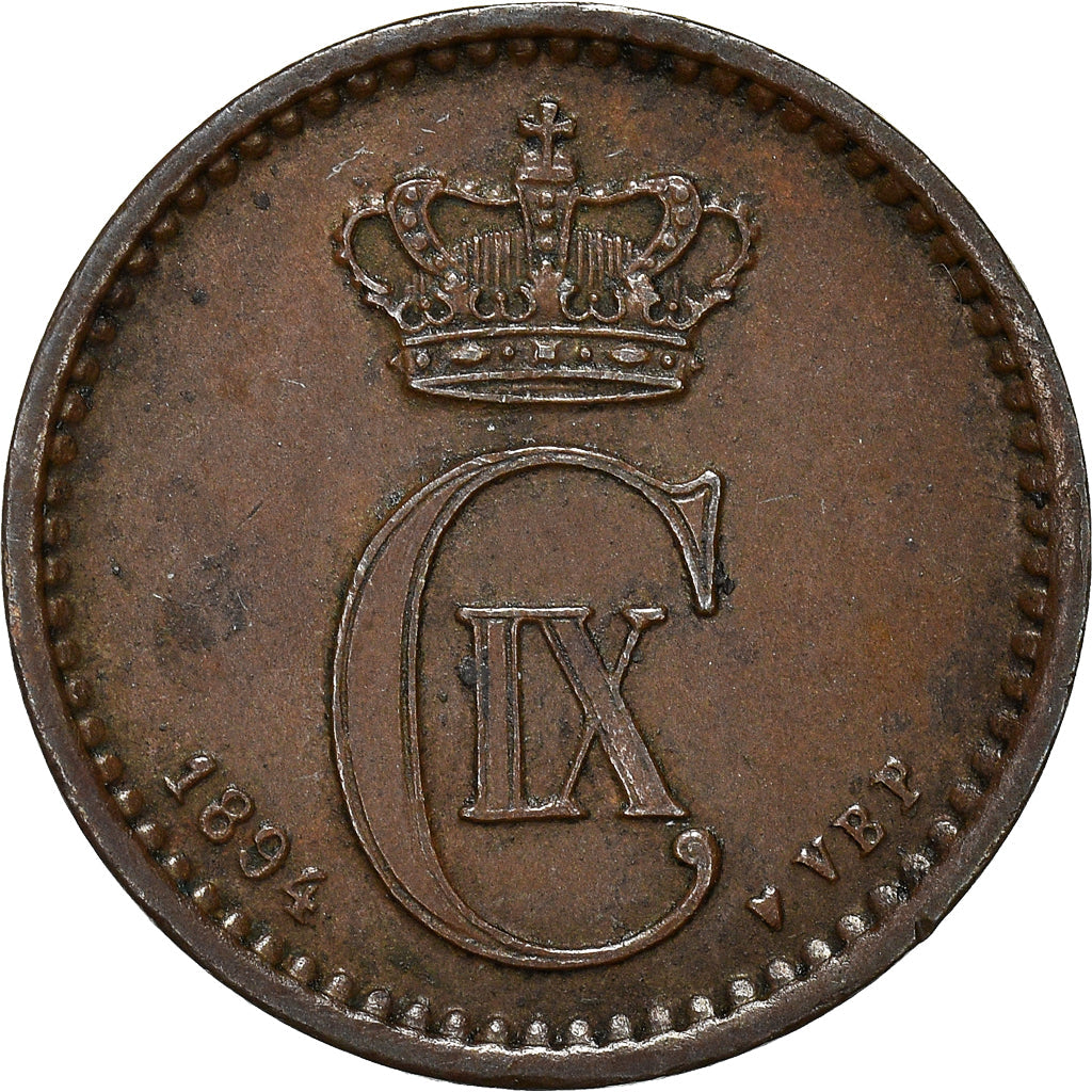 Denmark | 1 Ore Coin | Monogram | Km:792.1 | 1874 - 1904