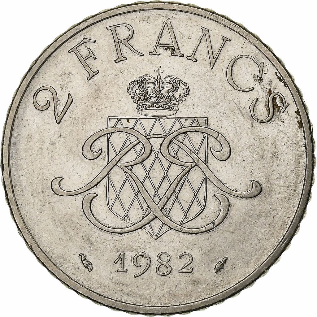 Monaco | 2 Francs Coin | Rainier III | Km:157 | 1979 - 1982