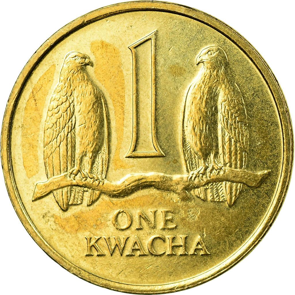 Moneda de 1 Kwacha de Zambia | Halcones Taita | KM38 | 1992