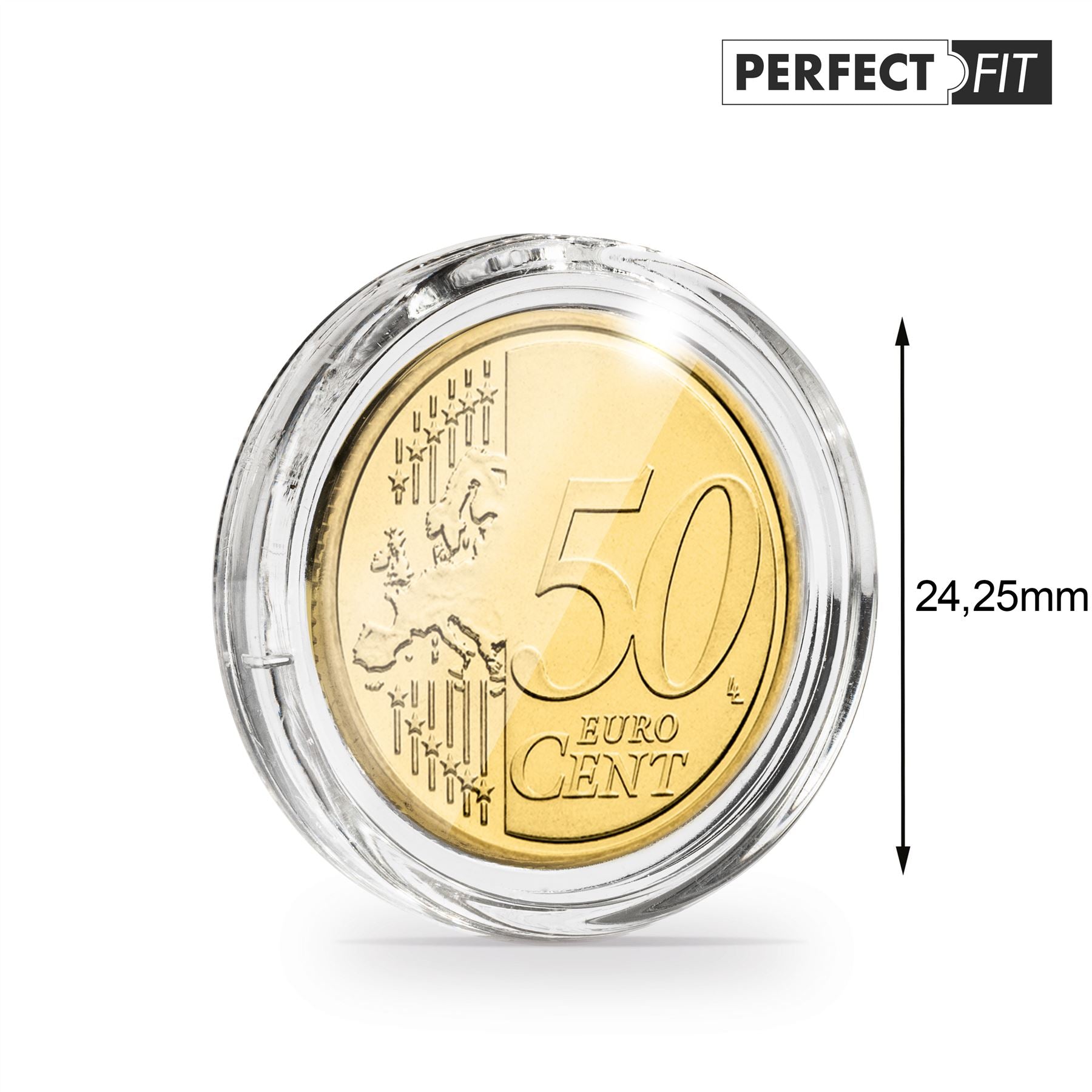 ULTRA "Perfect Fit" Rimless Coin Capsules | Perfect Fit for Specific Coins | Packs of 10