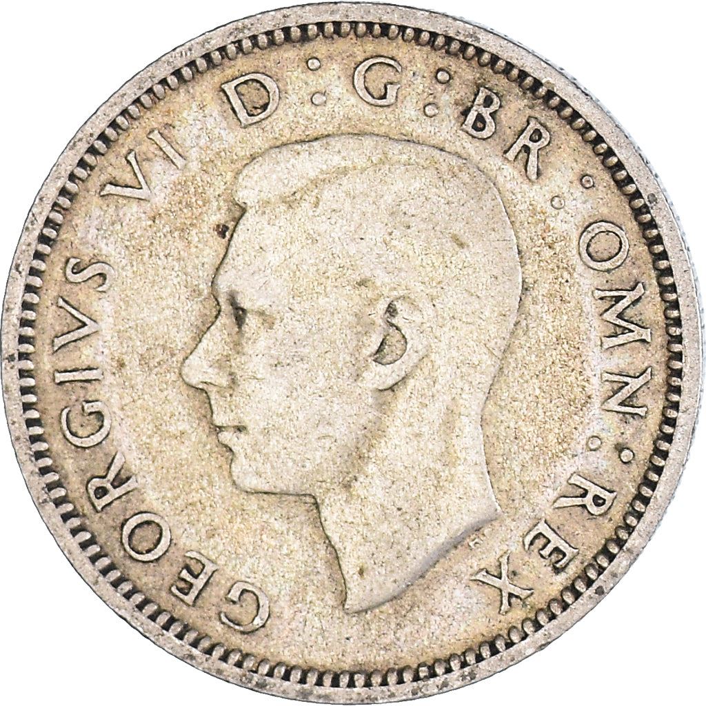 United Kingdom | 6 Pence Coin | George VI | KM:852 | 1937 - 1946