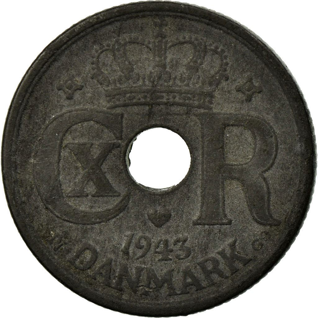 Denmark | 10 Ore Coin | Monogram | Km:822.2A | 1941 - 1945