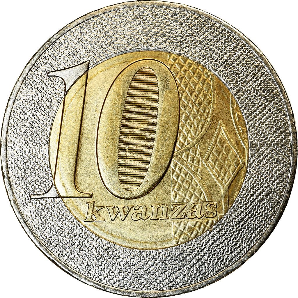 Angola | 10 Kwanzas Coin | Gear | Wreath | Km:110 | 2012