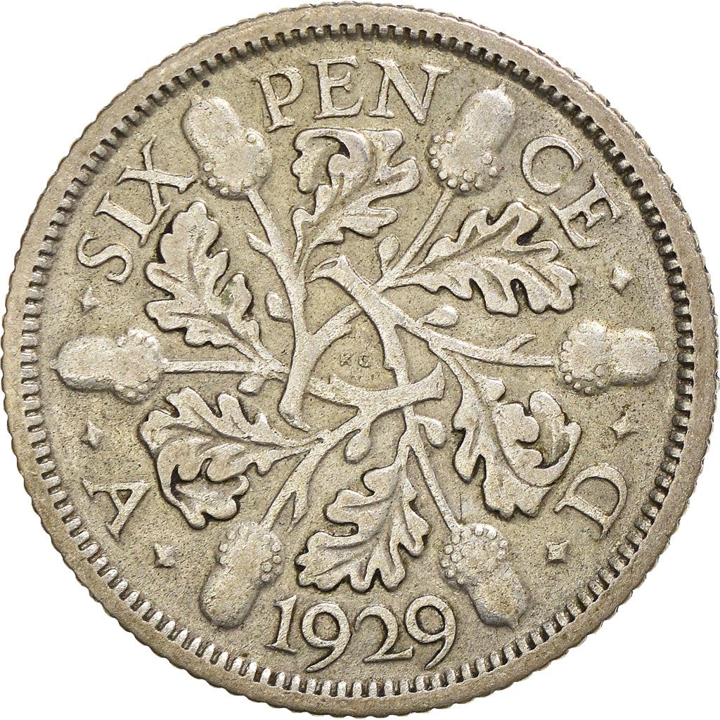 United Kingdom | 6 Pence Coin | George V | KM:832 | 1927 - 1936
