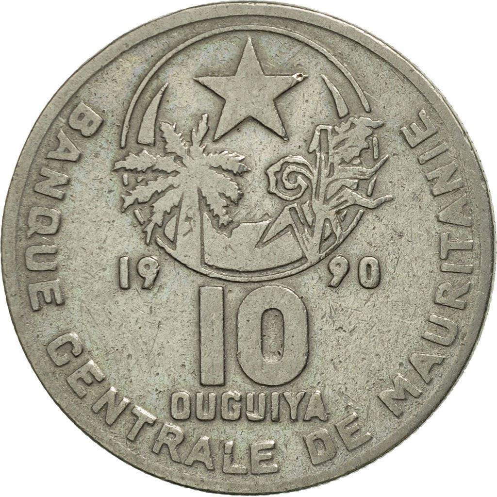 Mauritania | 10 Ouguiya Coin | Coat of Arms | Km:4 | 1973 - 2003