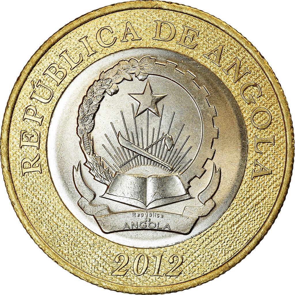 Angola | 5 Kwanzas Coin | Gear | Wreath | Km:109 | 2012