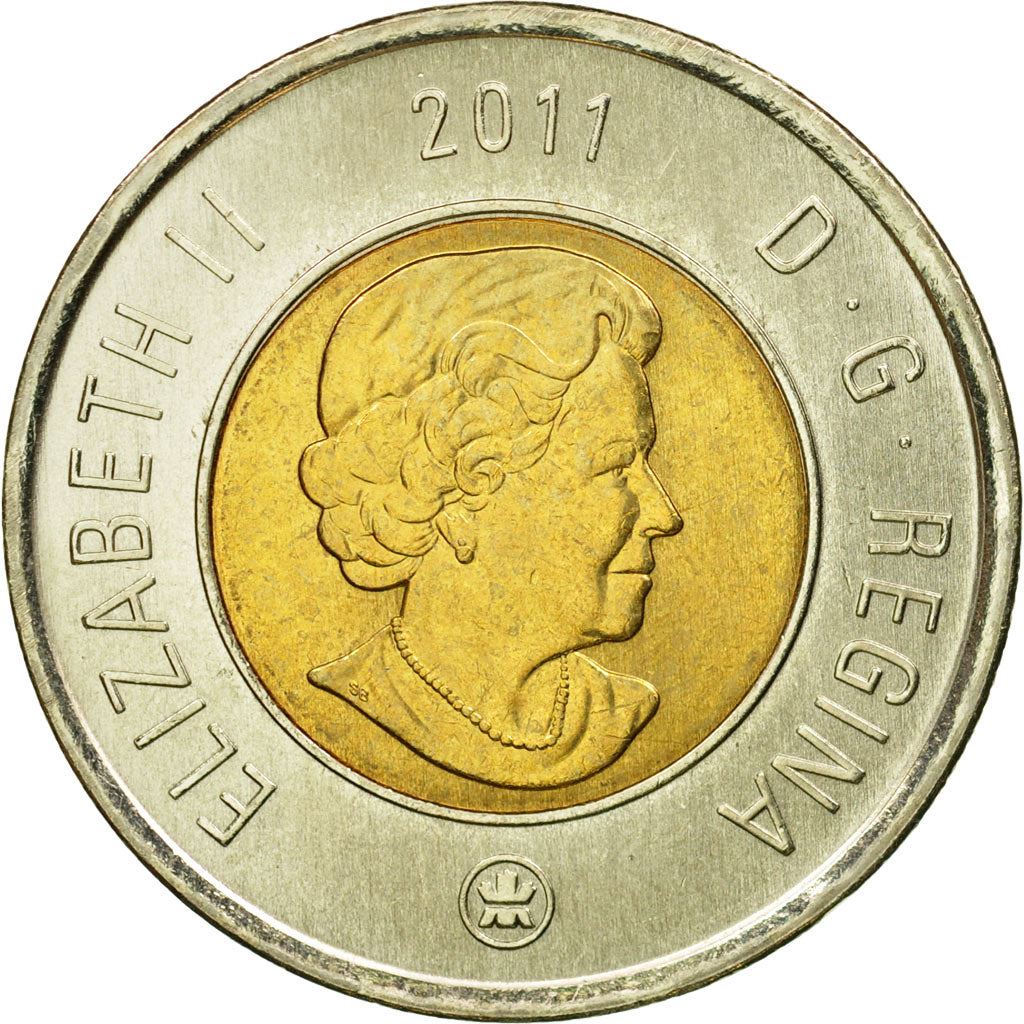 Canada | 2 Dollars Coin | Bimetallic | Polar bear | KM:837 | 2006-2012