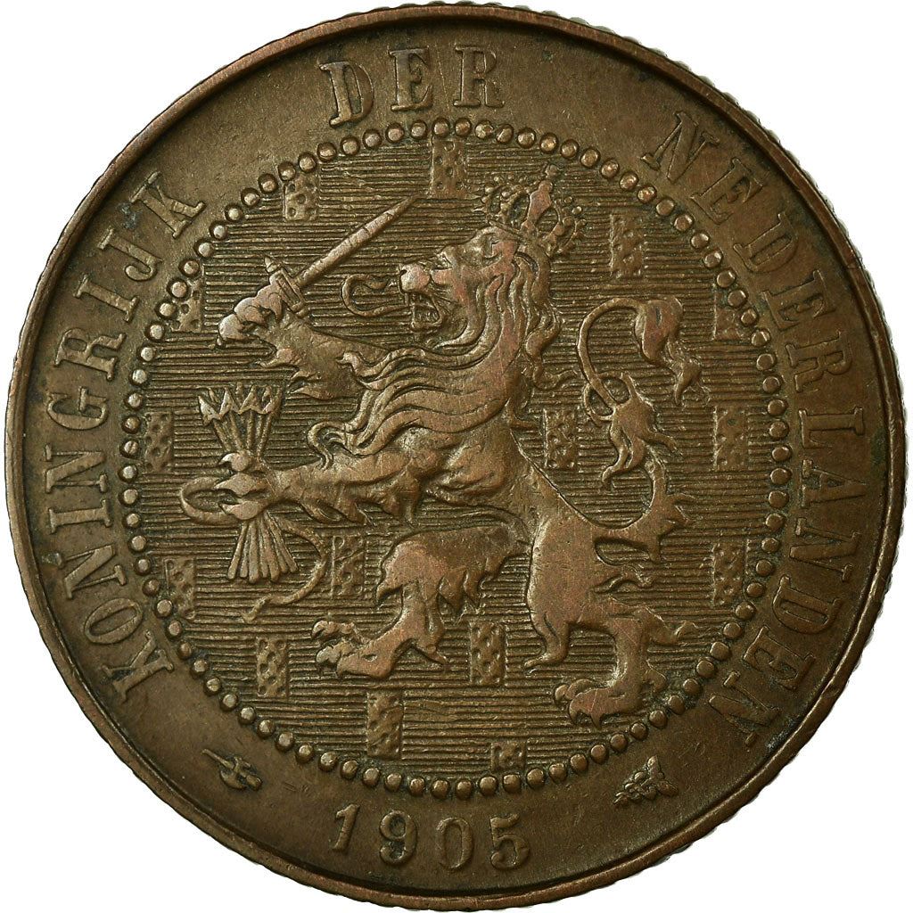 Netherlands | 2½ Cents Coin | A Lion | Bronze | KM:134 | 1903-1906