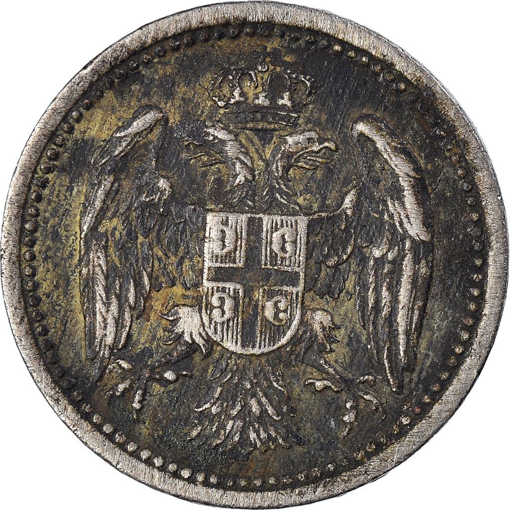 Serbia 10 Para Coin | Crowned Heraldic Eagle | KM19 | 1883 - 1917
