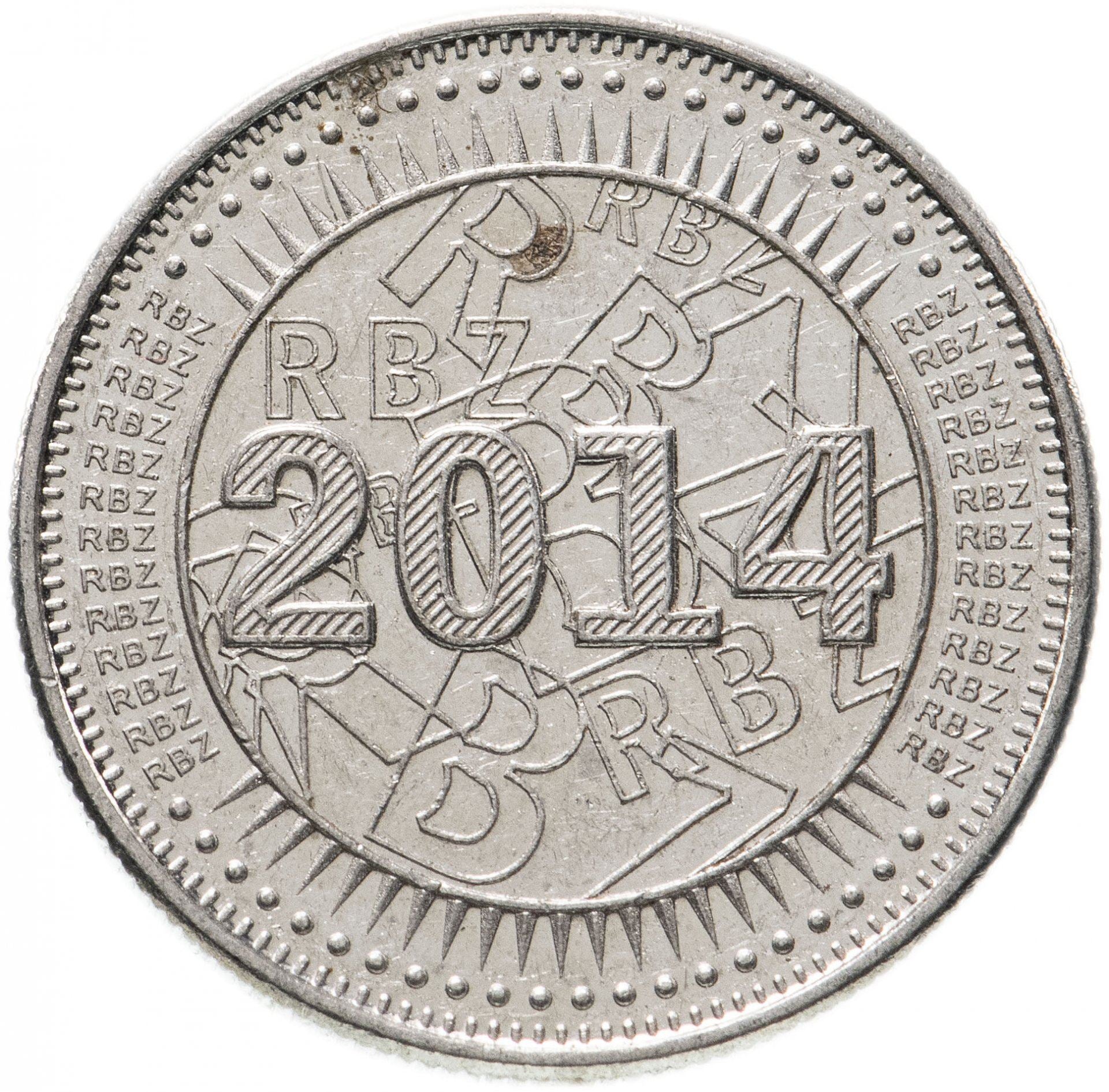 Zimbabwe | 25 Cents Coin | Bond Coin | KM:19 | 2014