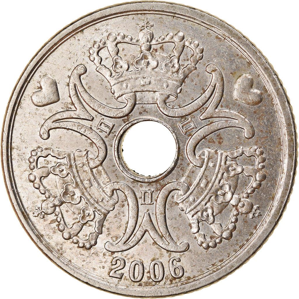 Denmark | 5 Kroner Coin | Royal monogram | Km:869 | 1990 - 2023