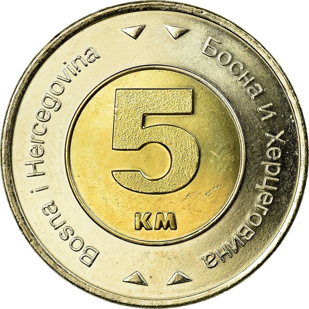 Bosnia and Herzegovina | 5 Konvertibilnih Maraka Coin | Dove of Peace | Km:120 | 2005 - 2022