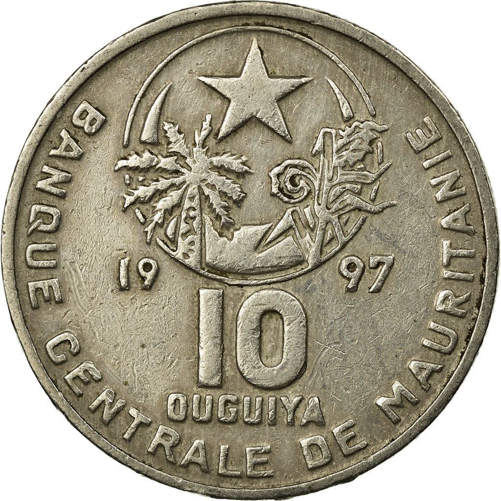 Mauritania | 10 Ouguiya Coin | Coat of Arms | Km:4 | 1973 - 2003