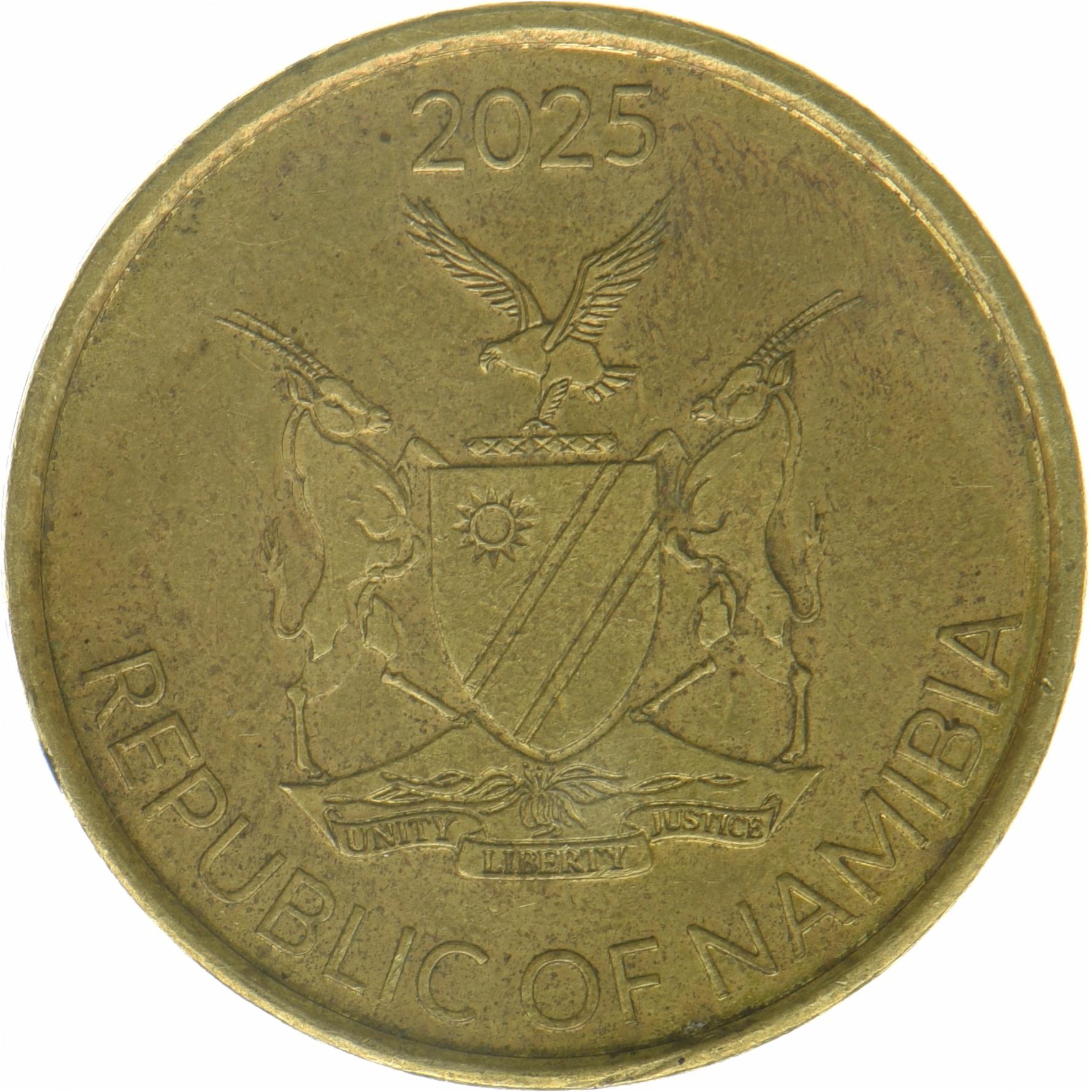 Namibia | 1 dollar mønt | Våbenskjold | 2025