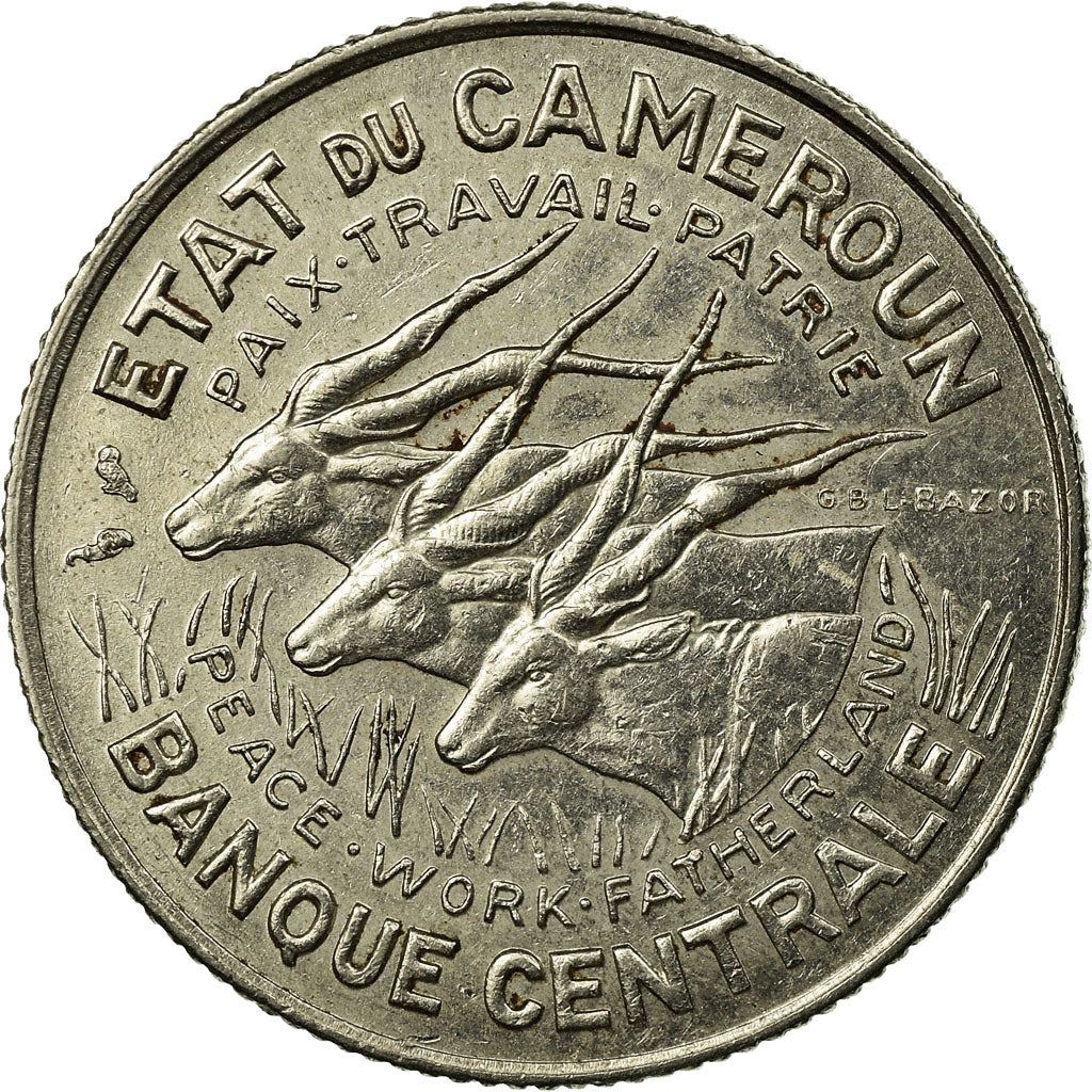 Cameroon | 100 Francs Coin | Giant Elands | Km:14 | 1966 - 1968
