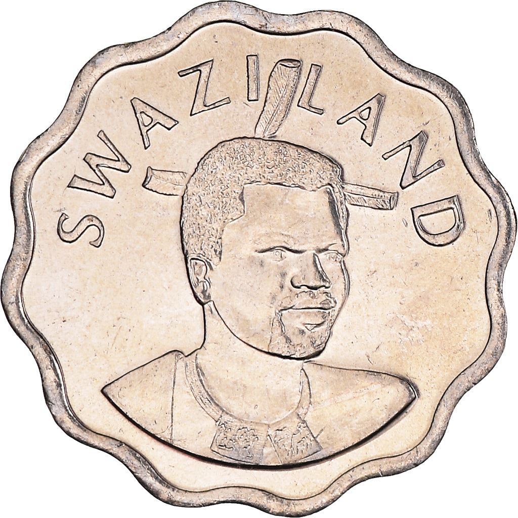 Eswatini | 5 Cents Coin | King Mswati III | Arum Lily | KM48 | 1995 - 2010