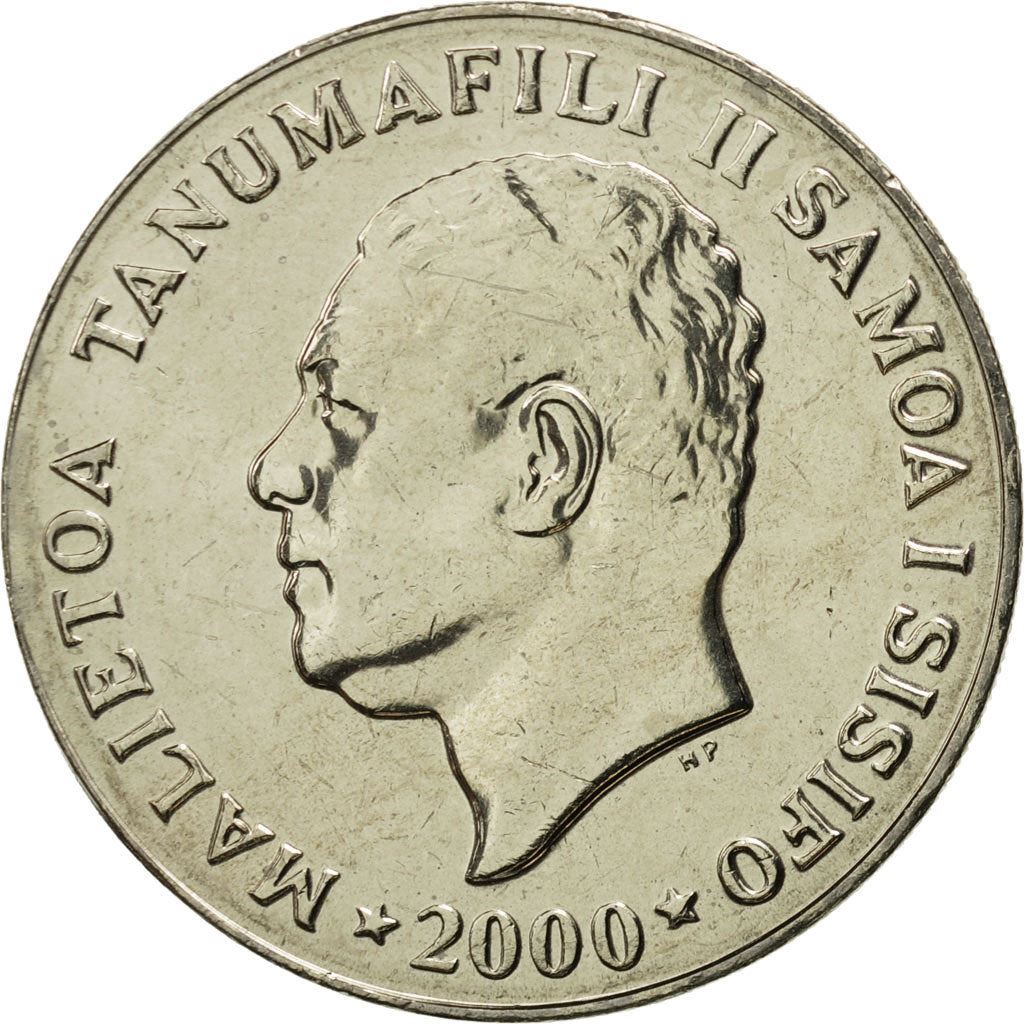 Samoa | 20 Sene Coin | Malietoa Tanumafili II | Bread Fruit | Km:16 | 1974 - 2000